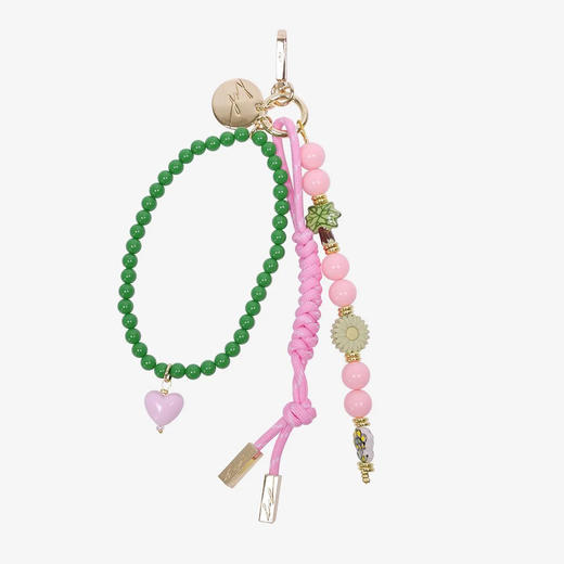 订购6周到｜La Coque Française-Bijou de Sac-开挂系列-粉绿爱心 包挂［法国设计师］ 商品图1