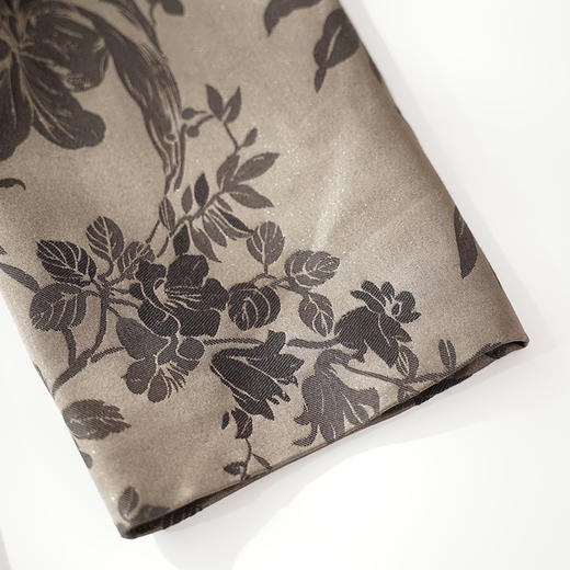 丁摩 东方禅意新中式国风外套桑蚕丝提花宽松设计感桑蚕丝上衣5ZF-0026 商品图3