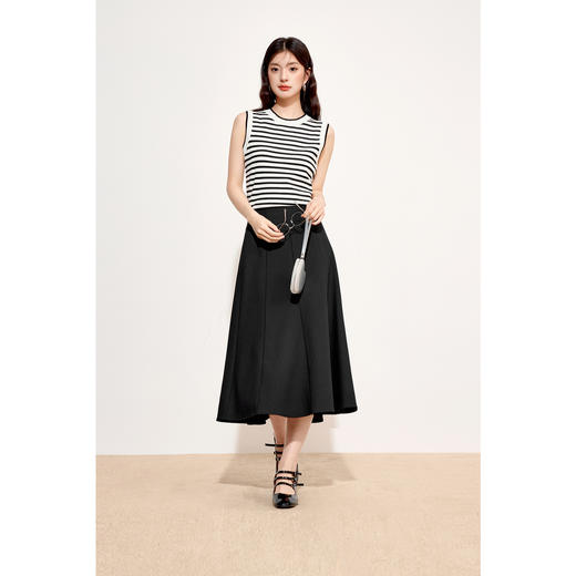 【商场同款】诗凡黎显瘦条纹针织背心2024秋新款女3F8231681 商品图1