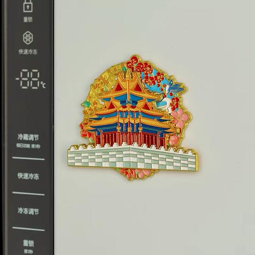 *故宫文化 故宫角楼花开四季旋转冰箱贴 商品图3