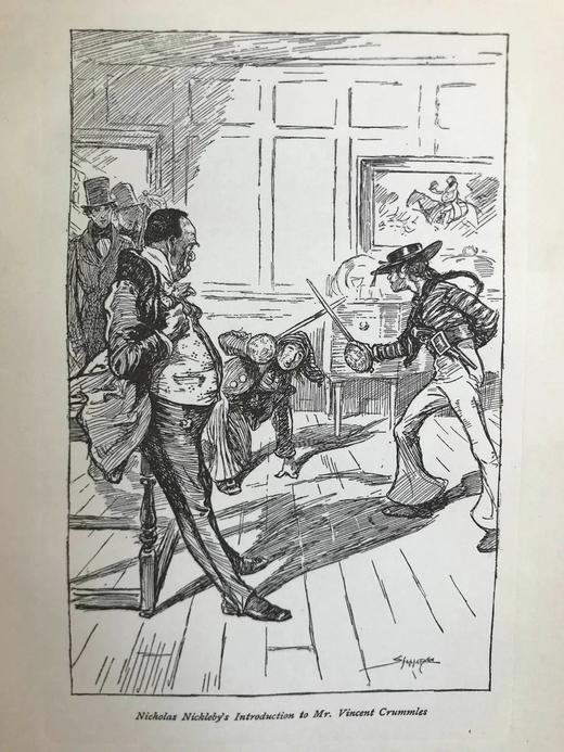 1903年 狄更斯《尼古拉斯·尼克贝》 8幅插图 漆布精装大32开 商品图9