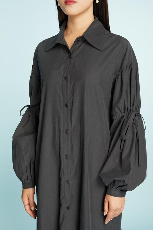 ANSUABEL 直身打褶绑带设计连衣裙 11273 商品图3