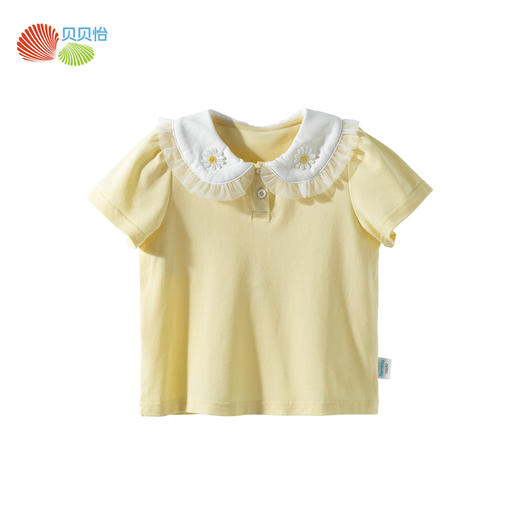 贝贝怡2025年新款女童百搭上衣短袖T恤 商品图2