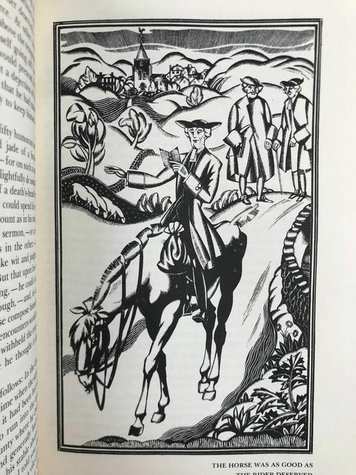 限量版！劳伦斯·斯特恩《项狄传》 约翰·奥斯丁12幅版画插图 豪华皮装18开 商品图4