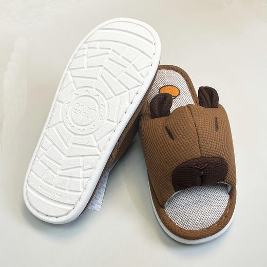 【原价69元】女士卡通亚麻拖鞋春夏拖鞋居家麻拖女鞋子卡皮巴拉【WG25650】 商品图4