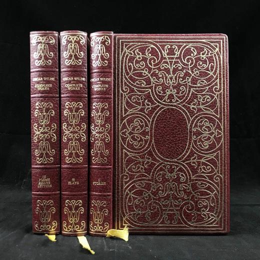王尔德作品全集（全3卷） 苍鹭出版社（HeronBooks）复古仿皮精装本 商品图0