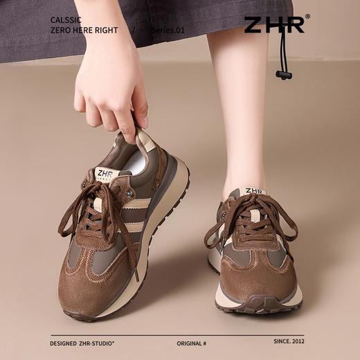 ZHR则则厚底轻便休闲鞋耐磨防滑复古女鞋秋季新款ins百搭运动鞋女 商品图7