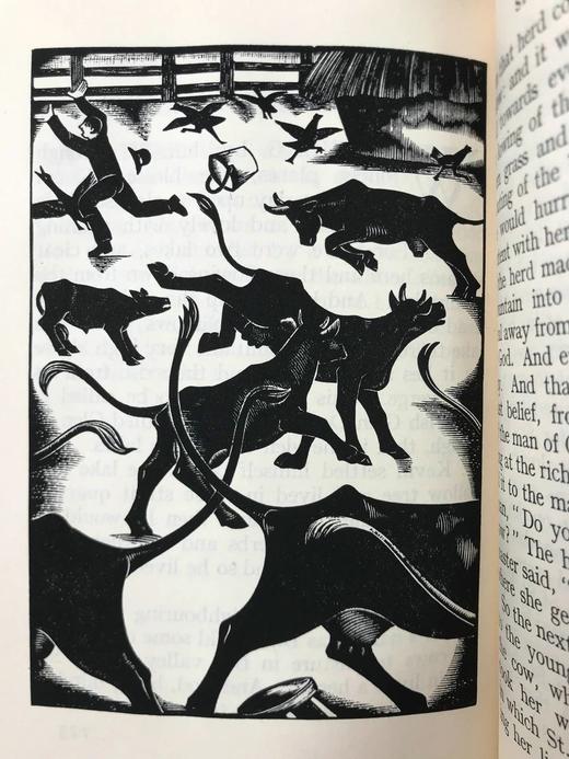 1942年 野兽与圣人 吉宾斯木版画插图 精装32开 商品图7