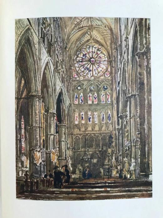 1906年 威斯敏斯特教堂 21幅彩色插图 漆布精装大32开 商品图9