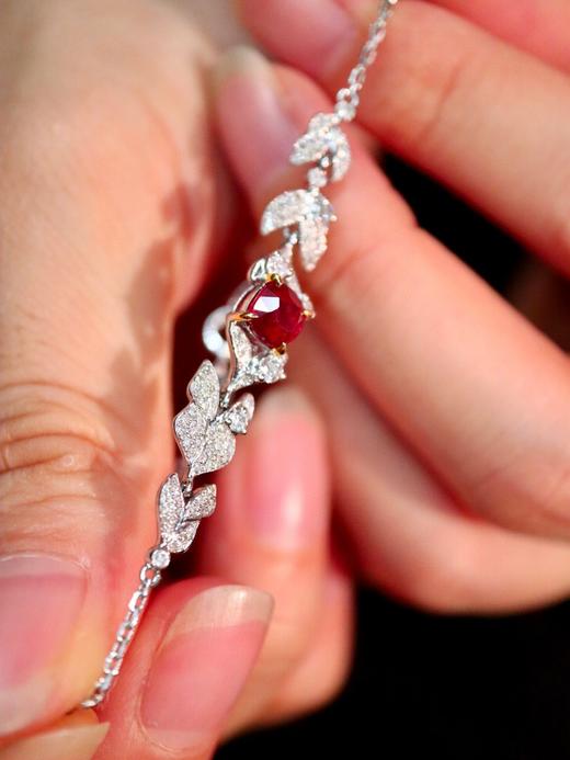 1.01ct刻面红宝石手链 商品图3