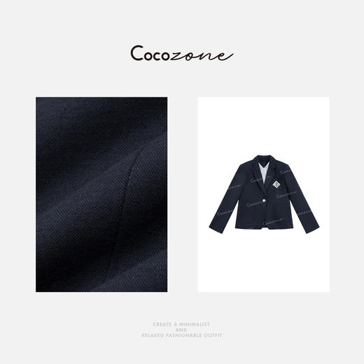 COCO ZONE 春季学院风多口袋气质通勤翻领外套ACD2A0014 商品图2