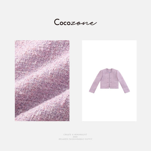COCO ZONE 2025新款法式小香风小众圆领外套ACD1A0097 商品图2