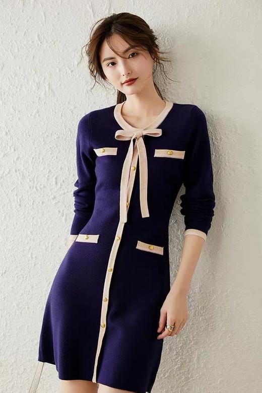 LOUIS YAO/白鹿语 香奈儿针织连衣裙 10739 商品图0