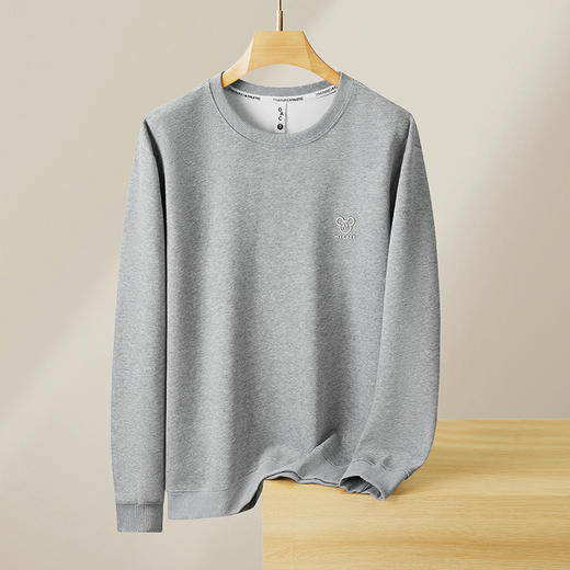 【新款DX】大依优型大码圆领卫衣长袖加肥加大休闲运动上衣男打底衫胖子男士300斤 商品图7