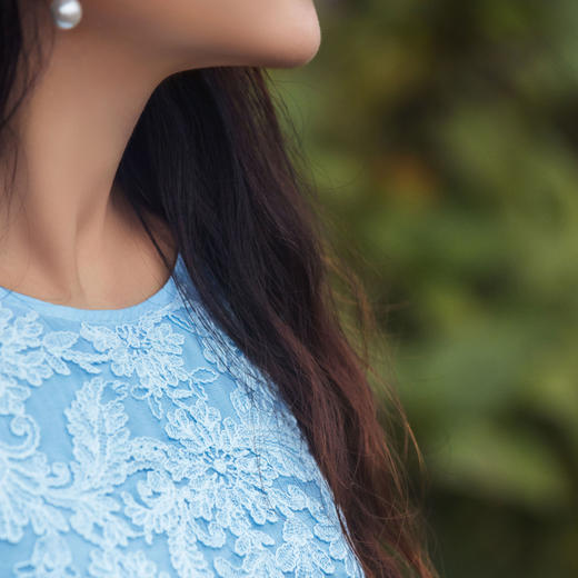 【林栖设计小店】桑蚕丝衬衫绣花优雅渐变多色开衩飞片2025春季新品上衣女1932147B 商品图3