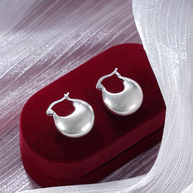 子佩集S925银【雪婉】耳环纯银【EZ-1712】原创2扣环耳圈2501