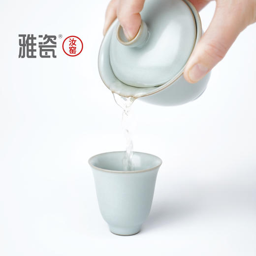 汝窑玉兰盖碗 商品图5