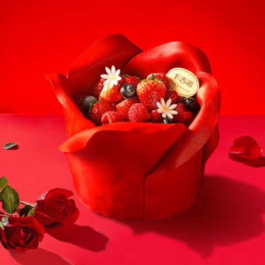 【214情人节】6英寸爱的绽放动物奶油节日蛋糕 商品图0