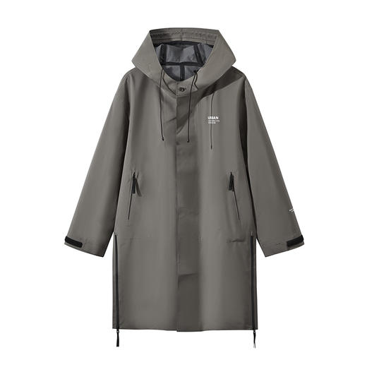 GXG男装 城市探索深灰色户外简约三防连帽风衣 秋季热卖 商品图4
