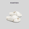 ROMI STUDIO【高品质】简约纯色交叉带防滑厚底休闲面包拖鞋S3386 商品缩略图1
