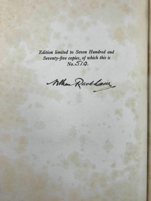 鬼才拉克姆签名限量版！1931年 沃尔顿《钓客清话》 12幅彩色与大量黑白文间插图 全犊皮（vellum）精装16开 商品图2