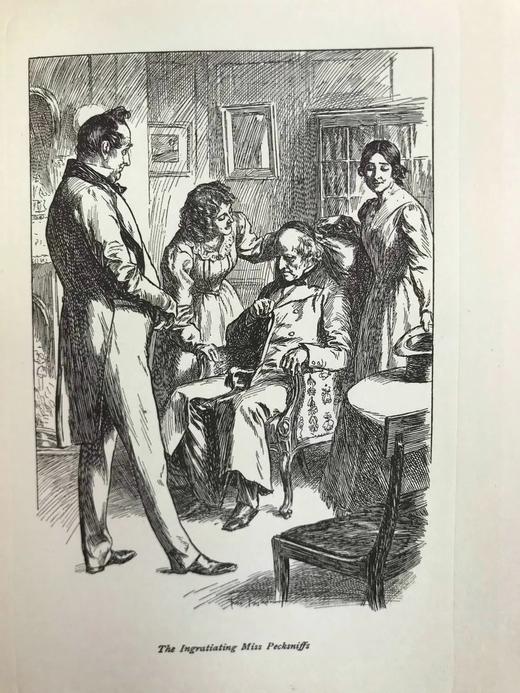 1904年 狄更斯《马丁·瞿述伟》 8幅插图 漆布精装大32开 商品图5