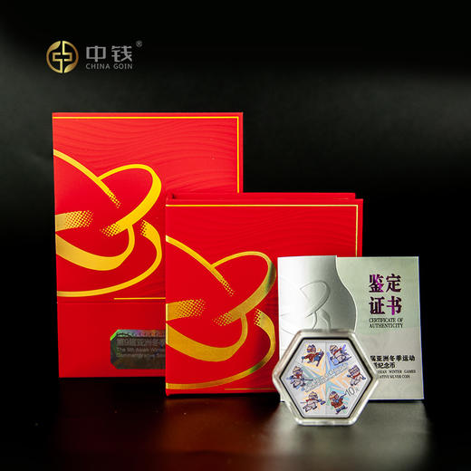 2025第9届亚洲冬季运动会 金银币大全套3克金5克银30克六边形银币 商品图5