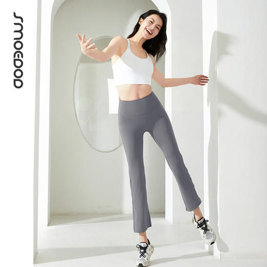 SMOEDOD/水沐伊朵瑜伽烟管裤后腰口袋高弹塑性莱卡面料亲肤吸排6598 商品图3