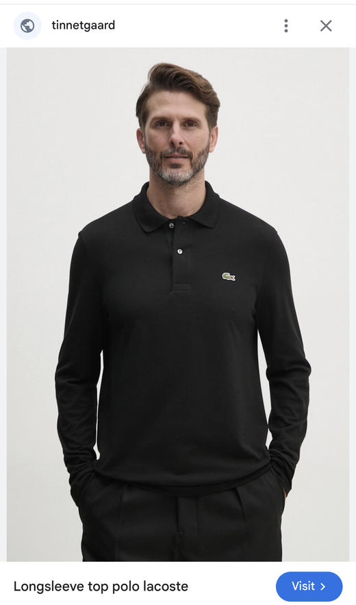 L.A.C 弹力 小标刺绣长袖翻领POLO衫 CX194 商品图2