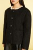 Kai & Kiera 简约无领仿羊驼呢外套 11283 商品缩略图3