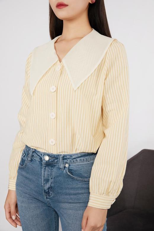 amadella 条纹撞色领衬衣 11354 商品图3