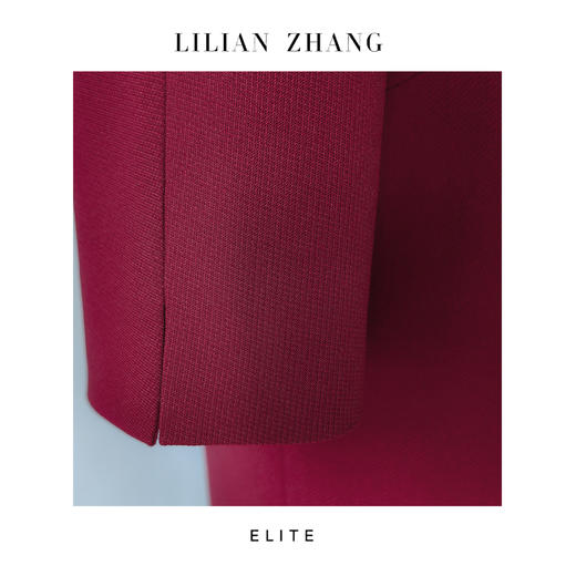 E-“定制”—「法式复古」Lady挚爱新年红花苞领长袖连衣裙 2401182 商品图1