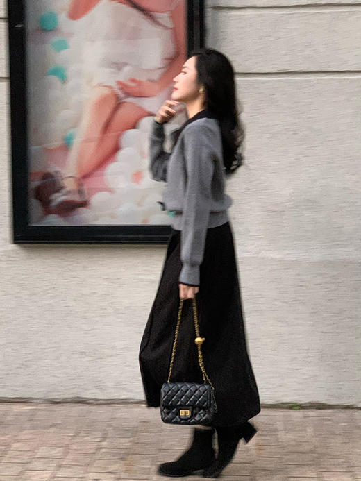 【百图lulu定制】【蝴蝶酥小衫】POLO翻领 蝴蝶結扣 套头针织衫 商品图5