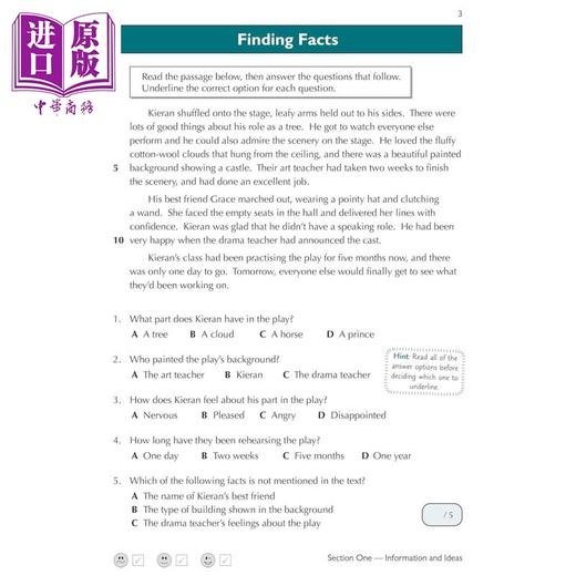 【中商原版】英国CGP 11+ GL 英语理解练习册和评估测试7-8 岁附在线版 English Comprehension Practice Book Assessment Tests 商品图1