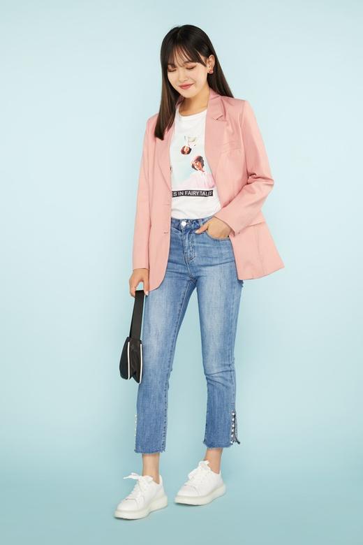 Le Malene 粉色简约西装外套 11230 商品图1