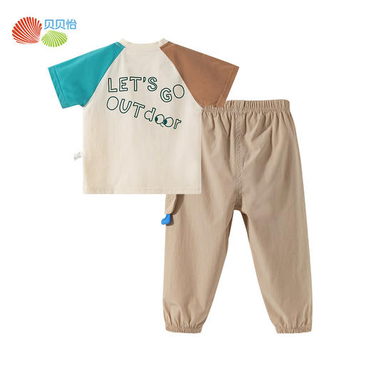 贝贝怡夏季男童2025年新款短袖套装 商品图12