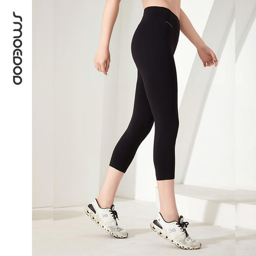 SMOEDOD/水沐伊朵高弹七分瑜伽裤后腰口袋莱卡耐磨舒适透气修身显瘦6626 商品图3