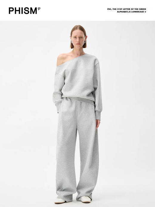 拼接露肩卫衣 商品图1