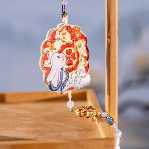 朱炳仁铜 兔个好彩头香囊挂饰车载挂件房间装饰日常送礼香薰礼品 商品图4