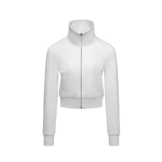 NUTH 宽松短款bomber夹克后拉链廓形外套女 浅灰豆绿 商品图6