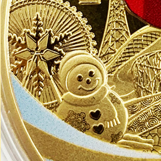 【官方标识浮雕亮面 浮雕砂亮结合】2025中国冰雪逐梦亚洲中国冠军加油纪念章 中国冰雪文化 收藏意义 商品图6