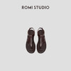 ROMI STUDIO“法式简约” 复古休闲软底一字扣乌木色夹脚凉鞋 S3602 商品缩略图1