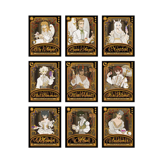 《非人哉官方店》万圣街万圣秘境伪拍立得盲盒动漫周边原创镭射星幻膜 商品图4