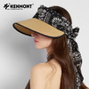 卡蒙宽松大帽檐草帽女度假可折叠头巾防晒帽一体遮脸全方位遮阳帽KM-6241 商品缩略图9