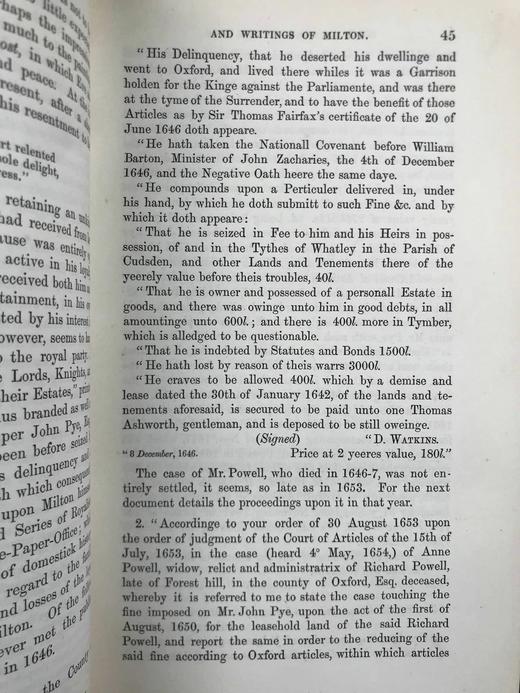 1852年 弥尔顿诗集（全4卷） 1幅肖像插图 全真皮精装18开 商品图5