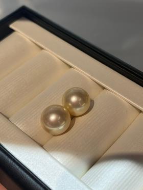 12mm-13mm金珠裸珠一对