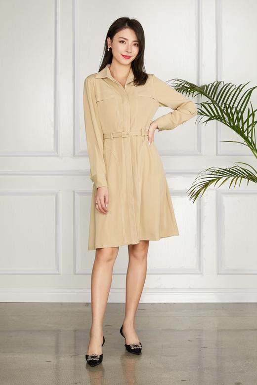 LNNNS 本布腰带收腰连衣裙 11364 商品图0