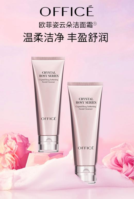 欧菲姿晶钻花妍柔肤云朵洁面乳清洁温和洗面奶 商品图2