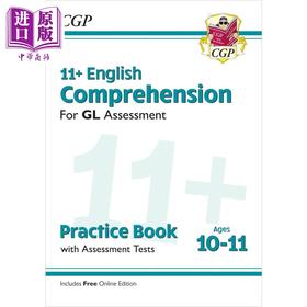 【中商原版】英国CGP 11+ GL 英语理解练习册和评估测试 10-11 岁 English Comprehension Practice Book Assessment Tests
