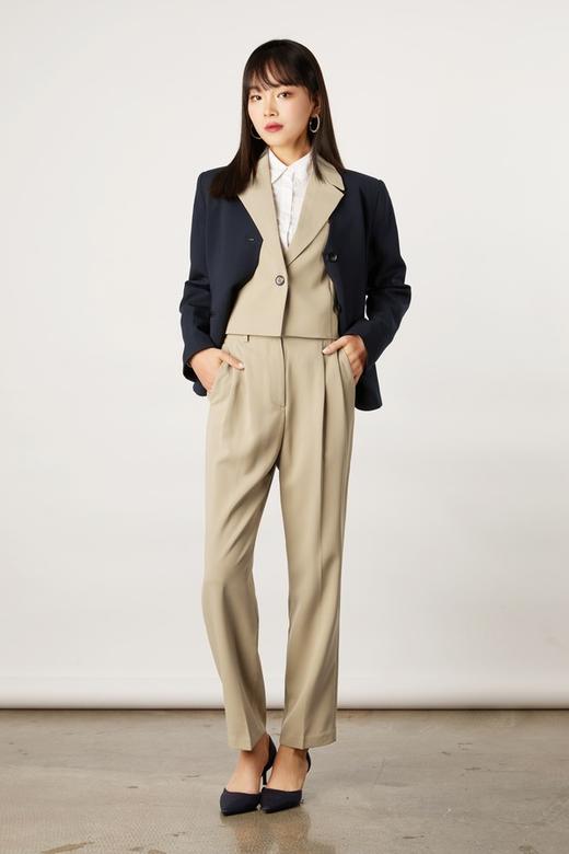 ESTELLICA 时尚简约无领西装外套 11159 商品图1